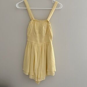 Hollister Light Yellow Romper